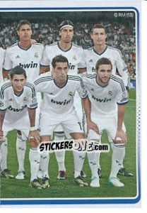 Cromo Alineación equipo titular - Real Madrid 2012-2013 - Panini