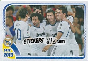 Sticker Celebración de un gol - Real Madrid 2012-2013 n. 14 - Panini