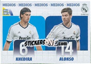 Sticker Khedira / Xabi Alonso - Real Madrid 2012-2013 n. 20 - Panini