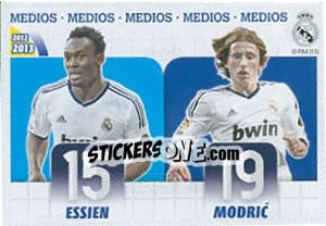 Sticker Essien / Modric - Real Madrid 2012-2013 n. 21 - Panini