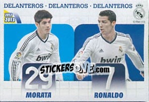 Sticker Morata / Cristiano Ronaldo - Real Madrid 2012-2013 n. 25 - Panini