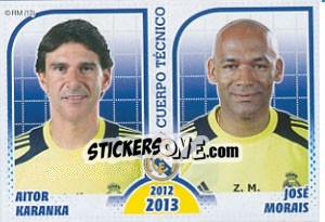 Sticker Aitor Karanka / José Morris - Real Madrid 2012-2013 - Panini