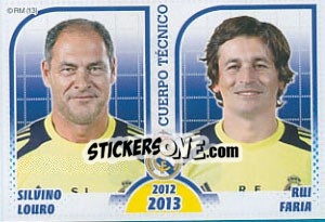 Sticker Silvino Louro / Rui Faria - Real Madrid 2012-2013 - Panini