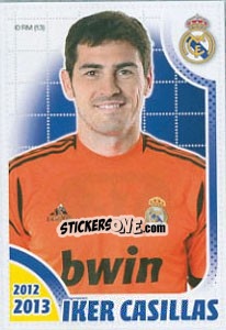 Sticker Iker Casillas - Real Madrid 2012-2013 n. 37 - Panini