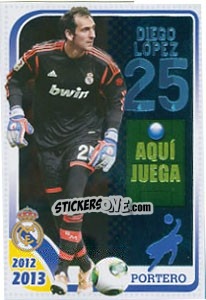 Cromo Diego López - Real Madrid 2012-2013 n. 42 - Panini