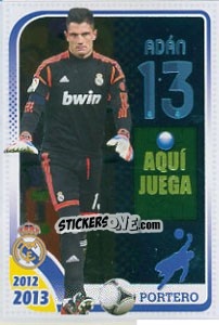 Sticker Adán - Real Madrid 2012-2013 n. 44 - Panini