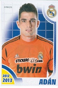 Sticker Adán - Real Madrid 2012-2013 n. 49 - Panini