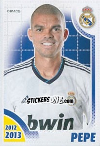 Cromo Pepe - Real Madrid 2012-2013 - Panini