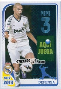 Sticker Pepe - Real Madrid 2012-2013 n. 66 - Panini