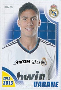 Cromo Varane - Real Madrid 2012-2013 - Panini