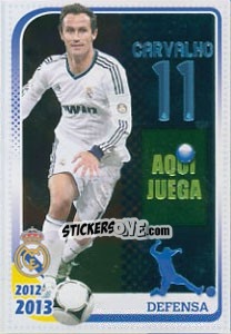 Sticker Ricardo Carvalho - Real Madrid 2012-2013 n. 81 - Panini