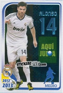 Cromo Xabi Alonso - Real Madrid 2012-2013 - Panini