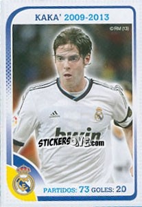 Sticker Kaká - Real Madrid 2012-2013 n. 137 - Panini