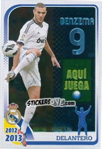 Sticker Benzema - Real Madrid 2012-2013 n. 141 - Panini