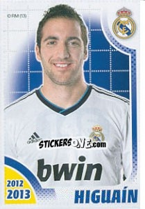 Sticker Higuaín - Real Madrid 2012-2013 - Panini