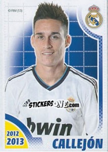 Figurina Callejón - Real Madrid 2012-2013 - Panini
