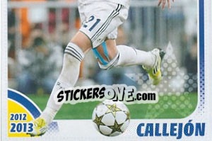 Figurina Callejón - Real Madrid 2012-2013 - Panini