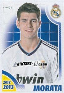 Sticker Morata - Real Madrid 2012-2013 n. 169 - Panini