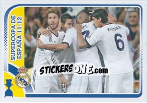 Figurina Celebración de un gol - Real Madrid 2012-2013 - Panini