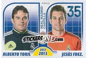 Sticker Alberto Toril / Jesús Fernández - Real Madrid 2012-2013 n. 192 - Panini
