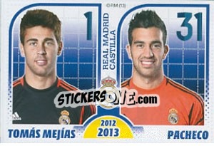 Sticker Tomás Mejías / Pacheco - Real Madrid 2012-2013 n. 193 - Panini