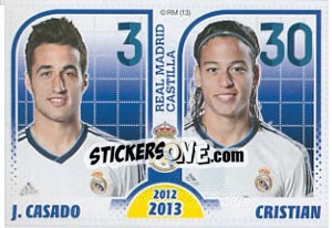 Sticker Casado / Cristian - Real Madrid 2012-2013 n. 197 - Panini