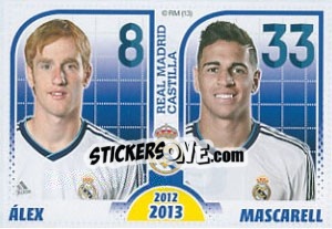 Sticker Álex / Mascarell - Real Madrid 2012-2013 n. 199 - Panini