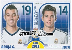 Figurina Borja / Jota - Real Madrid 2012-2013 n. 202 - Panini
