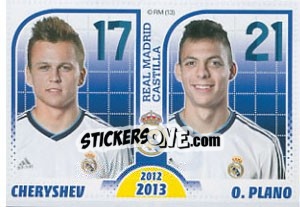 Sticker Cheryshev / Plano - Real Madrid 2012-2013 n. 203 - Panini
