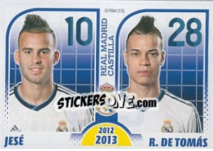 Sticker Jesé - Raul De Tomás - Real Madrid 2012-2013 n. 204 - Panini