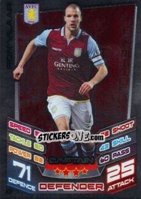 Sticker Ron Vlaar - English Premier League 2012-2013. Match Attax Extra n. C2 - Topps