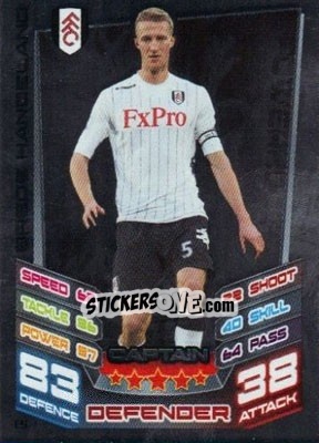 Sticker Brede Hangeland - English Premier League 2012-2013. Match Attax Extra - Topps
