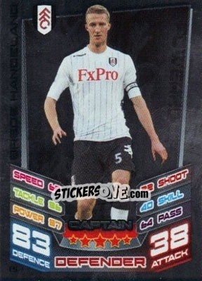 Sticker Brede Hangeland - English Premier League 2012-2013. Match Attax Extra n. C5 - Topps