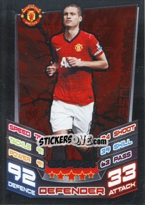 Sticker Nemanja Vidic - English Premier League 2012-2013. Match Attax Extra - Topps