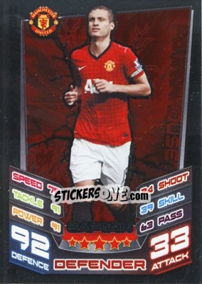 Sticker Nemanja Vidic - English Premier League 2012-2013. Match Attax Extra n. C8 - Topps
