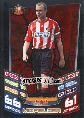 Sticker Lee Cattermole - English Premier League 2012-2013. Match Attax Extra - Topps