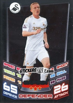 Cromo Garry Monk - English Premier League 2012-2013. Match Attax Extra - Topps