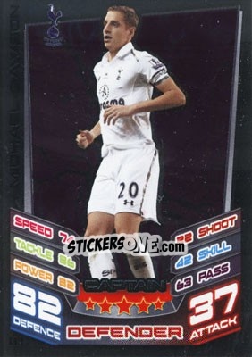 Sticker Michael Dawson - English Premier League 2012-2013. Match Attax Extra n. C17 - Topps