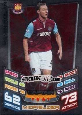 Sticker Kevin Nolan - English Premier League 2012-2013. Match Attax Extra n. C19 - Topps