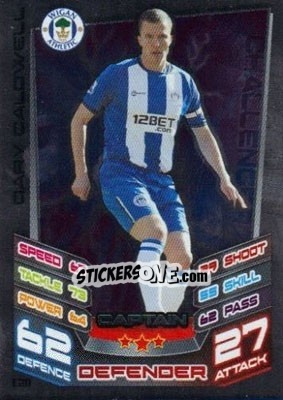 Sticker Gary Caldwell - English Premier League 2012-2013. Match Attax Extra - Topps