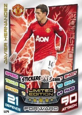 Sticker Javier Hernandez - English Premier League 2012-2013. Match Attax Extra - Topps