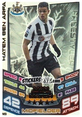 Sticker Hatem Ben Arfa - English Premier League 2012-2013. Match Attax Extra - Topps