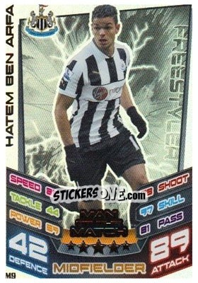 Cromo Hatem Ben Arfa - English Premier League 2012-2013. Match Attax Extra - Topps