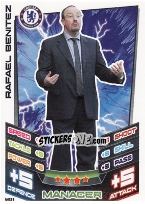Sticker Rafael Benitez - English Premier League 2012-2013. Match Attax Extra n. MA1 - Topps