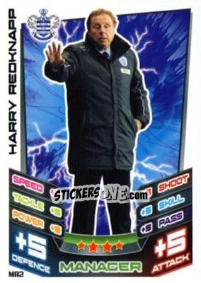 Sticker Harry Redknapp - English Premier League 2012-2013. Match Attax Extra - Topps