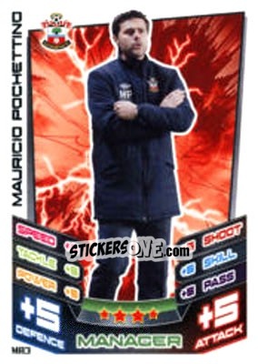 Sticker Mauricio Pochettino - English Premier League 2012-2013. Match Attax Extra n. MA3 - Topps