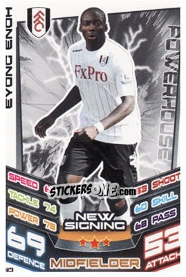 Cromo Eyong Enoh - English Premier League 2012-2013. Match Attax Extra - Topps