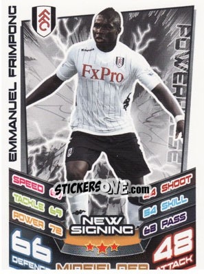 Sticker Emmanuel Frimpong - English Premier League 2012-2013. Match Attax Extra n. N3 - Topps
