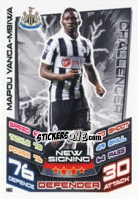 Sticker Mapou Yanga-Mbiwa - English Premier League 2012-2013. Match Attax Extra - Topps