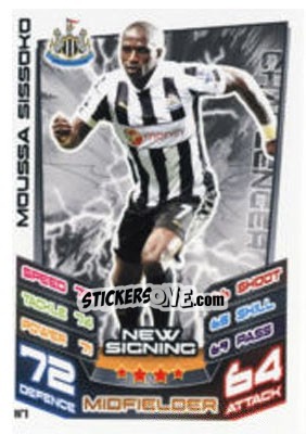 Sticker Moussa Sissoko - English Premier League 2012-2013. Match Attax Extra - Topps